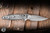 Microtech Marfione Select Socom RAM-LOK Manual Knife Frag Stonewash Titanium, Blue Accents Double Vapor Blast 4" M390 Stonewash Spear Point Part Serrated 160RL-11FRSMS3