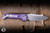 Microtech Marfione Select LUDT Folding Knife Purple Haze Anodized Frag Titanium 3.4" M390 Serrated Tanto Stonewash 1136-12FRMS5