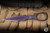 Skallywag Tactical D2 Fixed Blade Knife 2.5" Purple Dagger