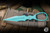 Skallywag Tactical D2 Fixed Blade Knife 2.5" Teal Dagger