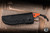 Heretic Knives Kobold Fixed Blade Knife Orange Scaled G10 2.8" MagnaCut Bowie HK-H065-2A-OG-G10