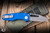 Demko Knives MGAD22 Folding Knife Blue G10 3.6" Magnacut Shark Foot EK-3030