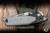 Poikilo Blade Cyberkuza S1 Folding Knife Titanium 4.1" M398 Tanto Pearlescent Stonewash EK-3037