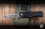 Preowned-Microtech Hera OTF Knife Black 3" M390 Dagger Apocalyptic Stonewash Serrated 702-12AP