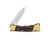 Buck Knives 112 Ranger Folding Knife Finger Grooved Ebony/Brass 3" 420HC Clip Point Satin 0112BRSFG