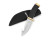 Buck Knives Buck Zipper Knife Black Textured Rubber 4.25" 420HC Guthook Satin