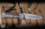 Preowned-Chris Reeve Knives Large Inkosi Titanium Red Linen Micarta Inlay 3.6" S45VN Insingo LIN-1032