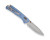 Buck Knives 700 Nomad Crossbar Lock Knife Blue Aluminum 3.25" D2 Drop Point Tumbled 0700BLS