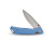Buck Knives 700 Nomad Crossbar Lock Knife Blue Aluminum 3.25" D2 Drop Point Tumbled 0700BLS