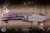 Preowned-McNees Knives Mac 2 E Kamo Folding Knife Matte Purple-Bronze G2 3.5" MagnaCut Tanto Two-Tone