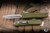Microtech Ultratech Gen IV OTF Automatic Knife OD Green Aluminum 3.5" M390 Serrated Dagger Stonewash 11224-D12OD
