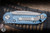 Microtech Marfione Select LUDT Automatic Folding Knife Ice Blue Frag Titanium 3.4" M390 Clip Point Stonewash 1135-10FRMS6