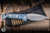 Microtech Marfione Select LUDT Automatic Folding Knife Ice Blue Frag Titanium 3.4" M390 Clip Point Stonewash 1135-10FRMS6
