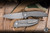 Shirogorov Knives Neon Lite Folding Knife Titanium 3.34" Elmax Drop Point Stonewash