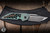 Hypercut Dharma Automatic Folding Knife Green Skeletonized Titanium 3.2" S45VN  Tanto 2-Tone S/N:47