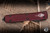 Preowned-Gen II Microtech Ultratech OTF Merlot Red 3.4" M390 Hellhound DLC 119-1DLCT