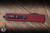 Preowned-Microtech UTX-70 OTF Automatic Knife Merlot Red 2.4" M390 Black 148-1MR