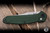 Preowned-Benchmade Osborne Automatic Folding Knife Green Aluminum 3.4" S30V Satin Reverse Tanto 9400