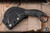 Preowned-Microtech/Bastinelli ICONIC Carbon Fiber Inlay Karambit Fixed Blade DLC  (Preowned)