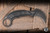Preowned-Microtech/Bastinelli ICONIC Carbon Fiber Inlay Karambit Fixed Blade DLC  (Preowned)