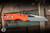 Preowned-Microtech MSI Ram-Lok Manual Orange G10 3.75" M390 Stonewash Serrated MCT210-12GTOR