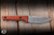 Benchmade Slipridge Fixed Blade Knife Rust Orange G10 3.7" Magnacut Drop Point Satin 15650-01