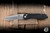 Preowned-Benchmade 710 Seven Ten Folding Knife Black Aluminum 4" M390 Recurve Drop Point Satin 710-25