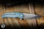 Herman Custom Knives DragonFly Folder Knife Titanium/Glow in the Dark FC 1.18" M398 Clip Point Very Shiny Stonewash