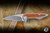 Koenig Knives Mini Goblin Frame Lock Flipper Knife Burnished Titanium/Tan Micarta Inlay 3" M390  Wharncliffe Burnished Polished Flats