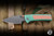 Chaves Knives Scapegoat Street Integral Corundum Knife Green Stonewash/Bronze Anodized Ti/ Milled Copper 3.5" M390 Spearpoint Heavy Blast Stonewash