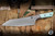Microtech Chef Kitchen Cutlery Knife Caribbean Blue G10 Titanium Bolster 8" M390 Stonewash 3000-10BC