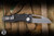 Demko Knives MGAD22 Folding Knife Carbon Fiber 3" Magnacut Shark Foot Stonewash