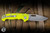 Demko Knives AD20I Slim Folding Knife DayGlow G10 3.6" Nitro-X7 Clip Point Stonewash