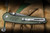 ProTech x Peace Neighbor Custom Avalon Folding Knife Knurled Green Aluminum 4.25" Damascus Drop Point Nichols Boomerang