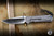 Left Handed-Chris Reeve Knives Large Sebenza 31 Folding Knife Glass Blasted Titanium, Blue Accents 3.6" MagnaCut Drop Point Polished L31-1017