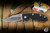 Rick Hinderer Knives XM-18 Folding Knife Black G10/Stonewash Titanium 3" 20CV Bowie Stonewash