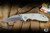 Rick Hinderer Knives XM-18 Folding Knife Translucent Green G10/Stonewash Titanium 3" 20CV Bowie Stonewash