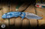 Rick Hinderer Knives XM-18 3" Bowie 20CV Black G10/Stonewash Blue Titanium