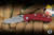 Rick Hinderer Knives XM-18 3" Bowie 20CV Working Finish Red G10G10/Working Finish Titanium 3" 20CV Bowie Working Finish
