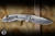 Preowned- Hinderer Knives XM-18 3.5" M390 Fullered Spear Non Flipper, Textured Titanium Milled Dog Paws