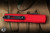 Microtech Ultratech Gen IV OTF Automatic Knife Red Aluminum 3.5" M390 Drop Point Black Part Serrated 11214-2RD