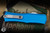 Microtech Hera II Mini Automatic OTF Knife Blue Aluminum 3" M390 Tanto Stonewash 1704M-10BL