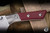 Microtech Chef Kitchen Cutlery Knife Merlot G10 Titanium Bolster 8" M390 Stonewash 3000B-10MR