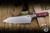 Microtech Chef Kitchen Cutlery Knife Merlot G10 Titanium Bolster 8" M390 Stonewash 3000B-10MR