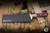 Microtech Chef Kitchen Cutlery Knife Merlot G10 Titanium Bolster 8" M390 Stonewash 3000B-10MR