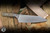 Microtech Chef Kitchen Cutlery Knife OD Green G10 Titanium Bolster 8" M390 Stonewash 3000B-10OD
