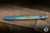 Herman Custom Knives Epika Pen Grade 5 Titanium 4.88" Blue Fine Pressurized Refill 0816 