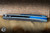 Herman Custom Knives Big Sting Folder Knife Titanium 3.74" M398 Spearpoint Shiny Stonewash