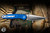 ProTech x Peace Neighbor Avalon Button Lock Manual Knife Knurled Blue Aluminum 4.25" MagnaCut Drop Point Machine Satin