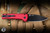 ProTech x Ramon Chaves Scapegoat Automatic Folding Knife Red Aluminum 3.15" MagnaMax Clip Point Black DLC